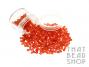 Transparent Red-Orange Size 6-0 Seed Beads